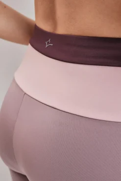 Leggings crop 4D STRETCH color block rosa