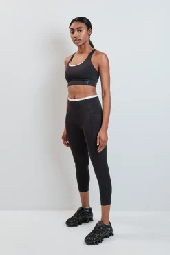 Leggings crop negro 4D STRETCH