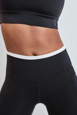 Leggings crop negro 4D STRETCH
