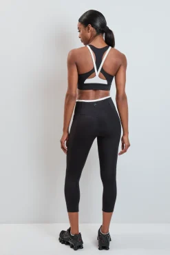 Leggings crop negro 4D STRETCH