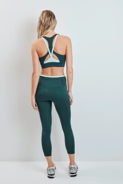 Leggings crop verde 4D STRETCH