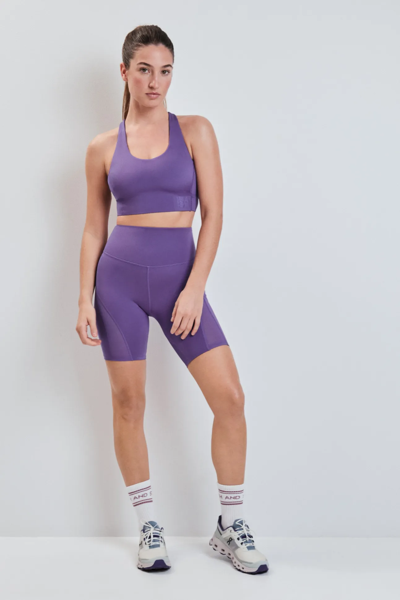 Leggings 4D STRETCH ciclista morado