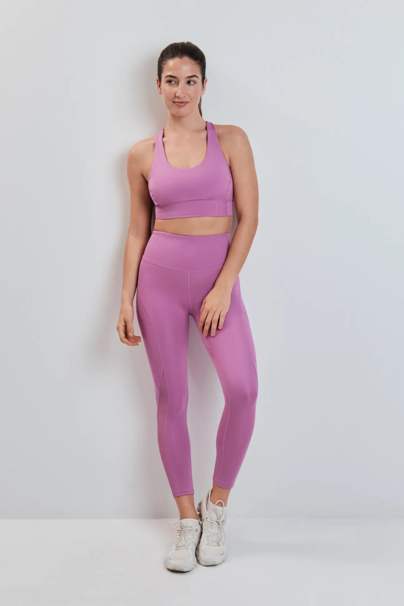Leggings 4D STRETCH crop rosa