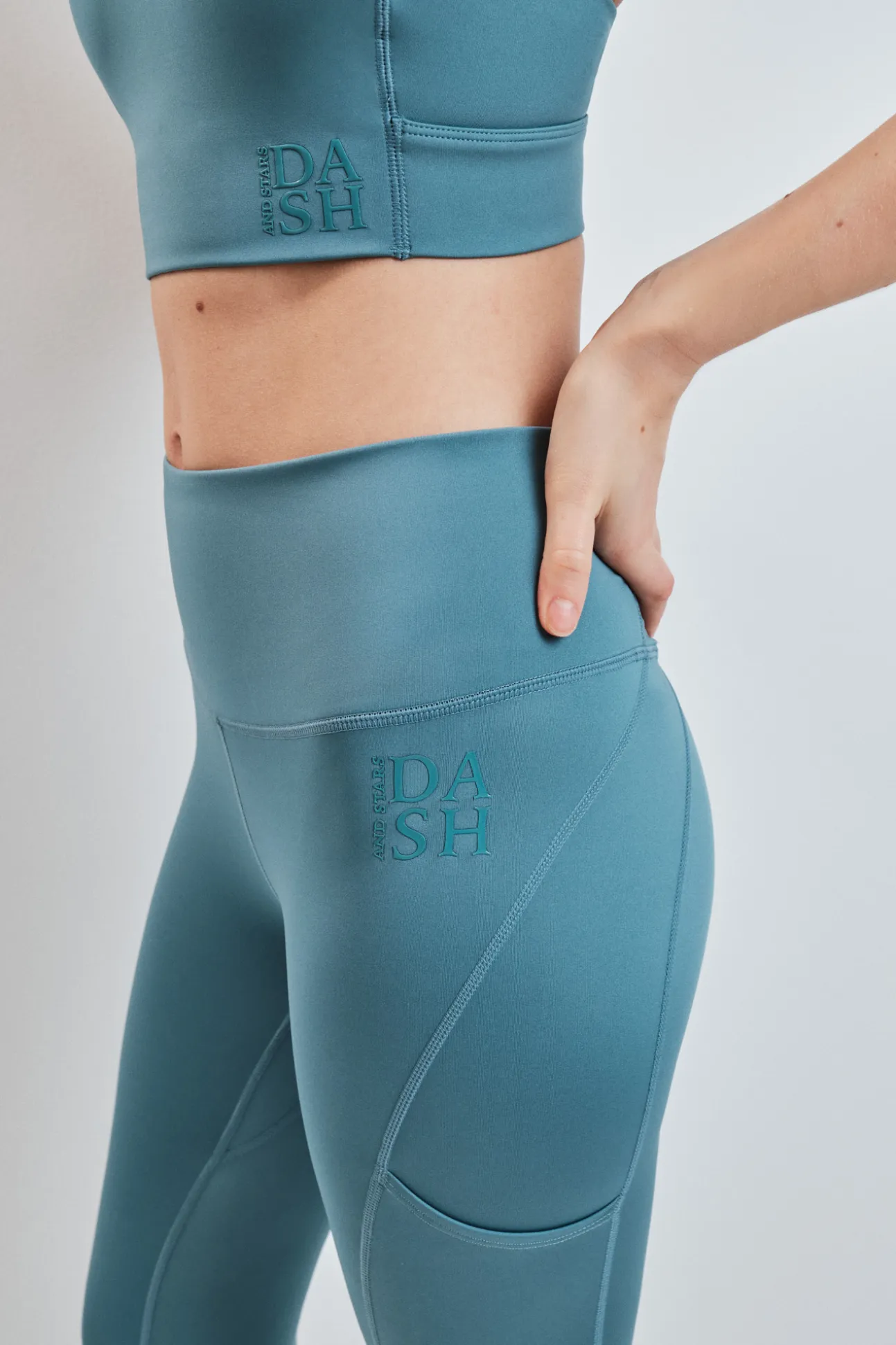 Leggings 4D STRETCH crop verde