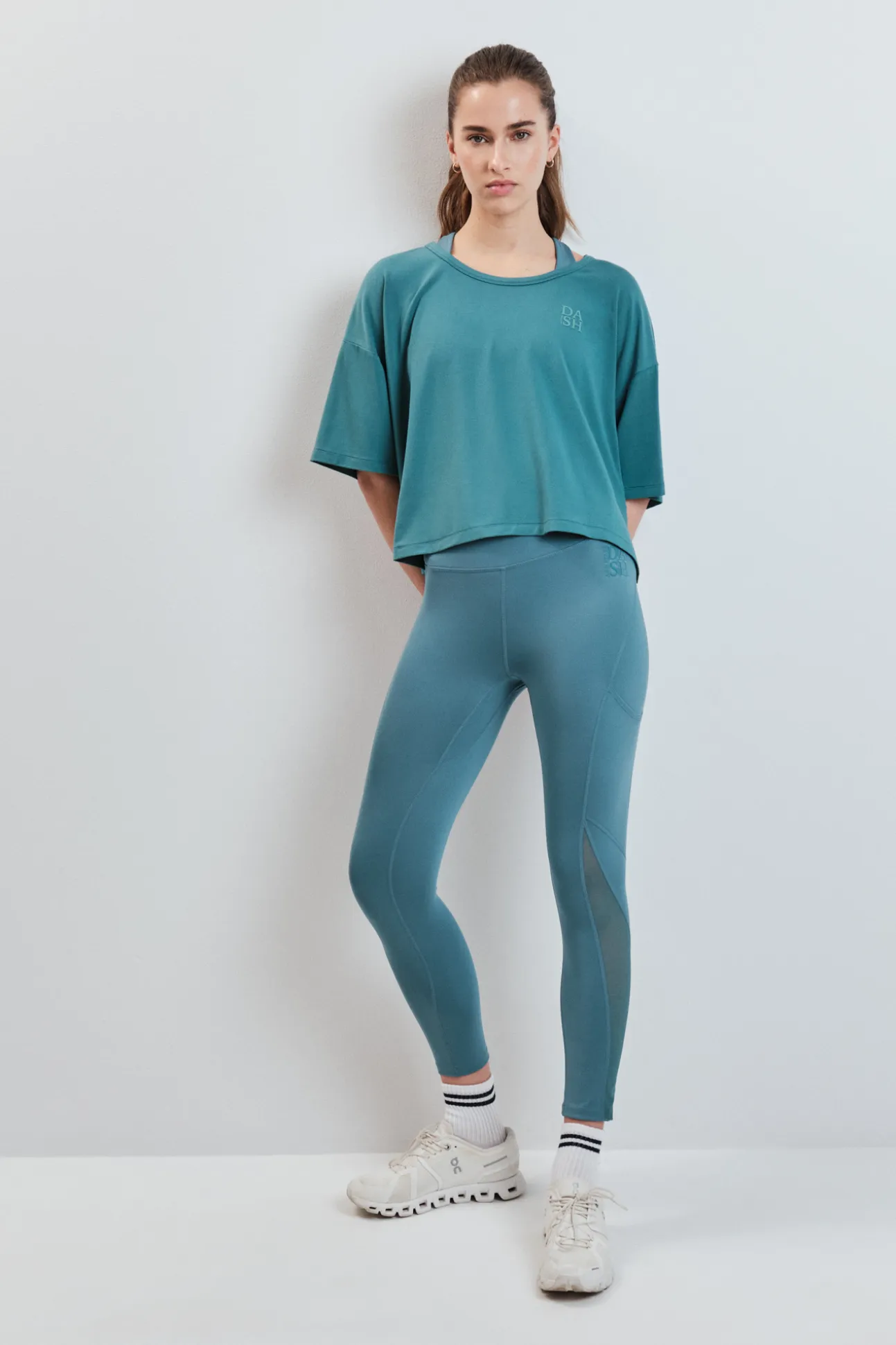 Leggings 4D STRETCH crop verde