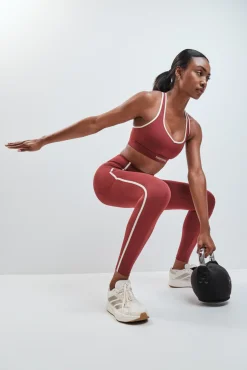 Leggings largos 4D STRETCH burgundy