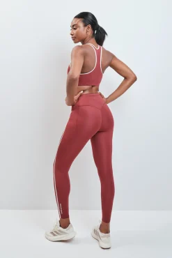 Leggings largos 4D STRETCH burgundy