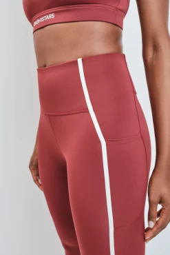 Leggings largos 4D STRETCH burgundy
