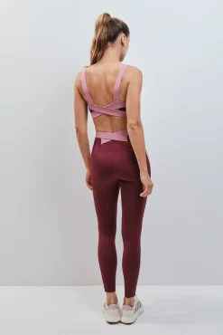 Leggings largos 4D STRETCH burgundy