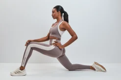 Leggings largos 4D STRETCH contraste marrón