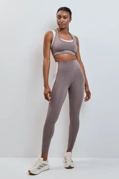 Leggings largos 4D STRETCH contraste marrón