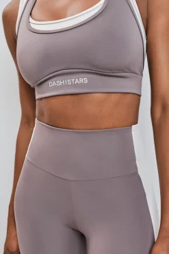 Leggings largos 4D STRETCH contraste marrón