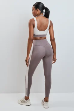 Leggings largos 4D STRETCH contraste marrón