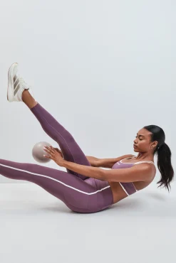 Leggings largos 4D STRETCH morado