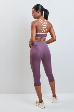 Leggings pirata 4D STRETCH morado