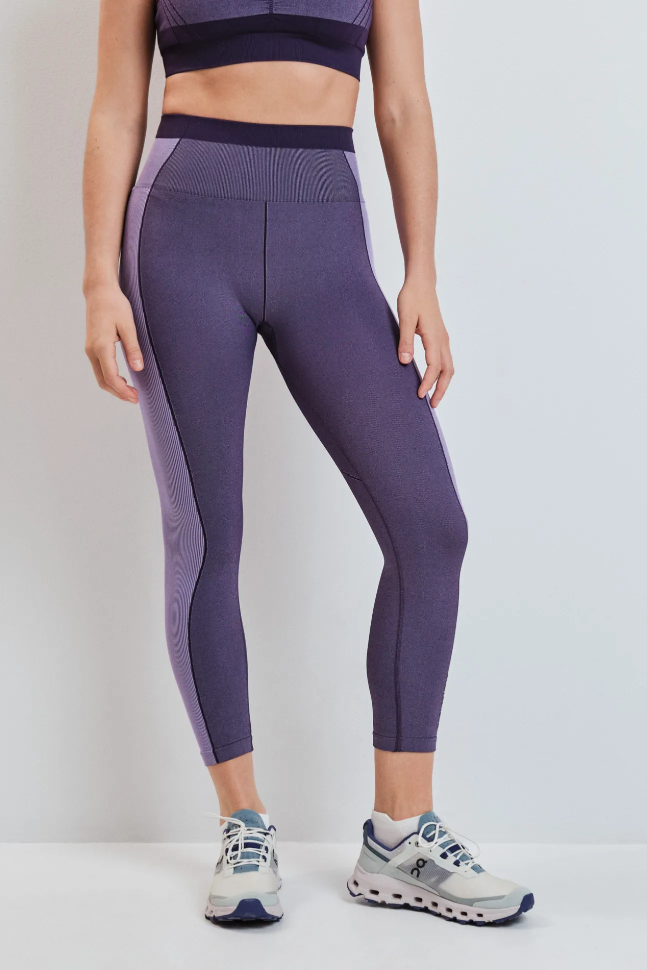 Leggings SEAMLESS COMFORT crop morado