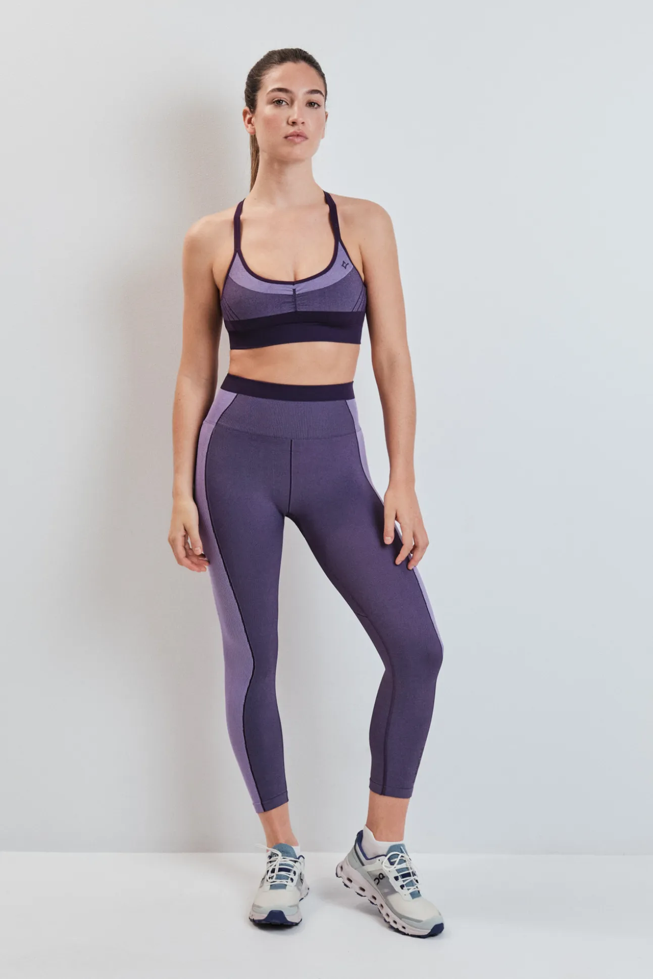 Leggings SEAMLESS COMFORT crop morado