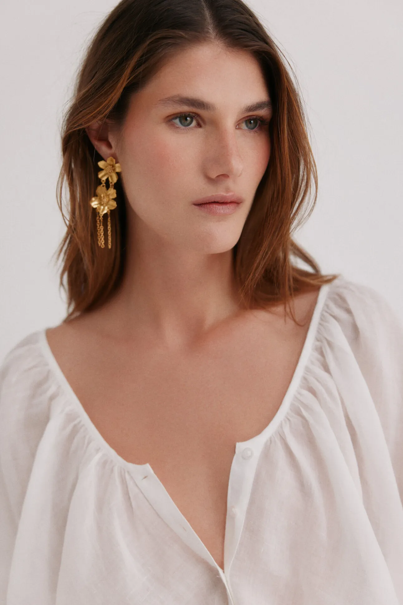 Leila. Pendientes Flor