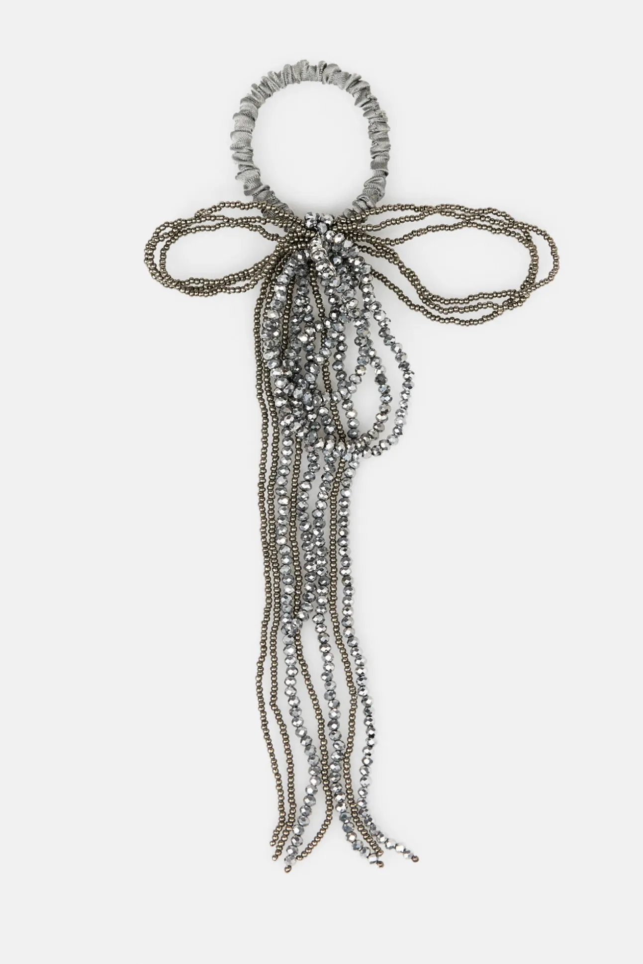 Leticia. Coletero plateado de beads