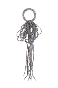 Leticia. Coletero plateado de beads