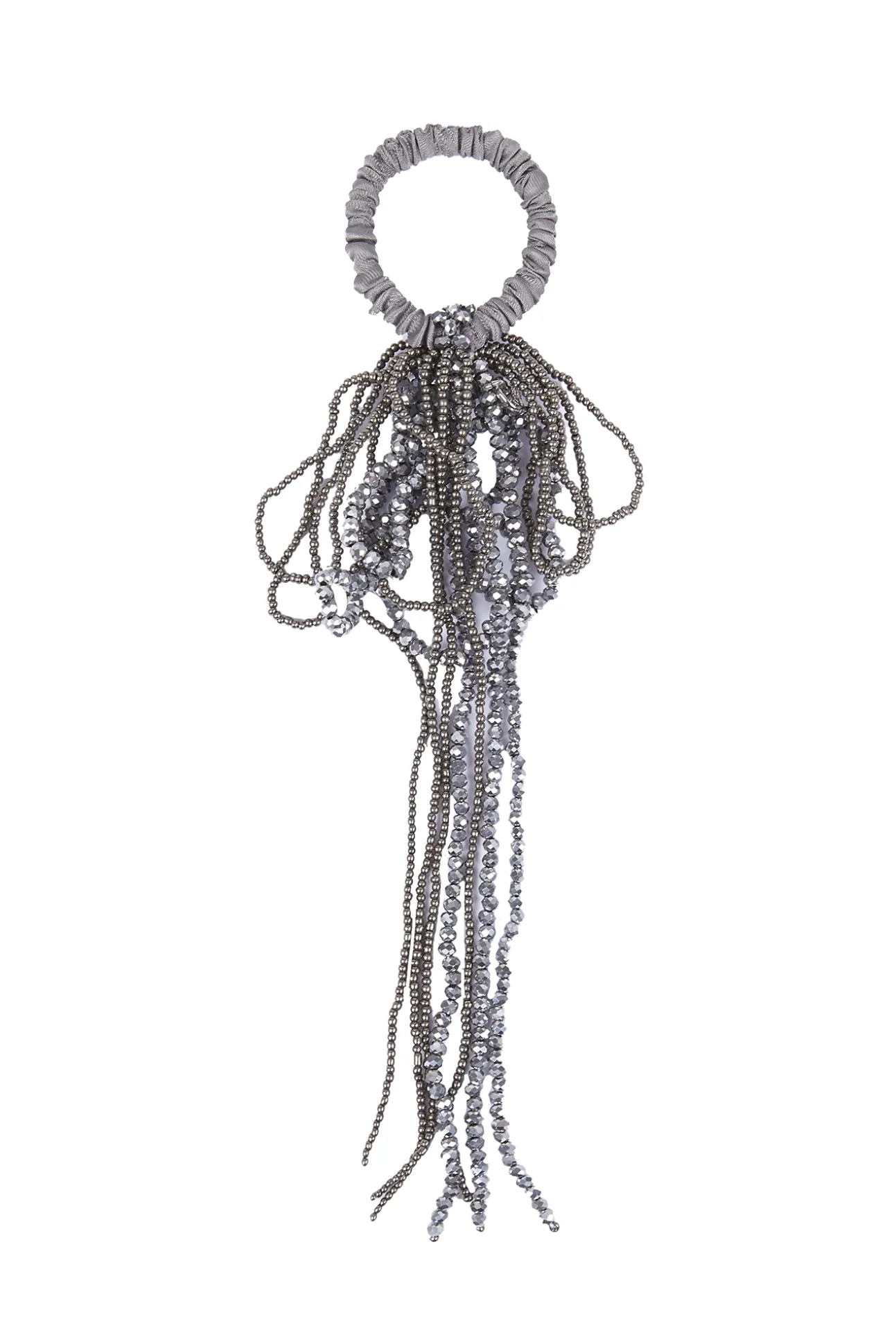 Leticia. Coletero plateado de beads