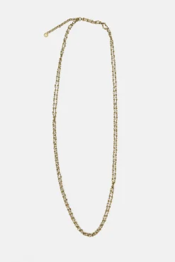 Luciana. Collar beads bañado en oro