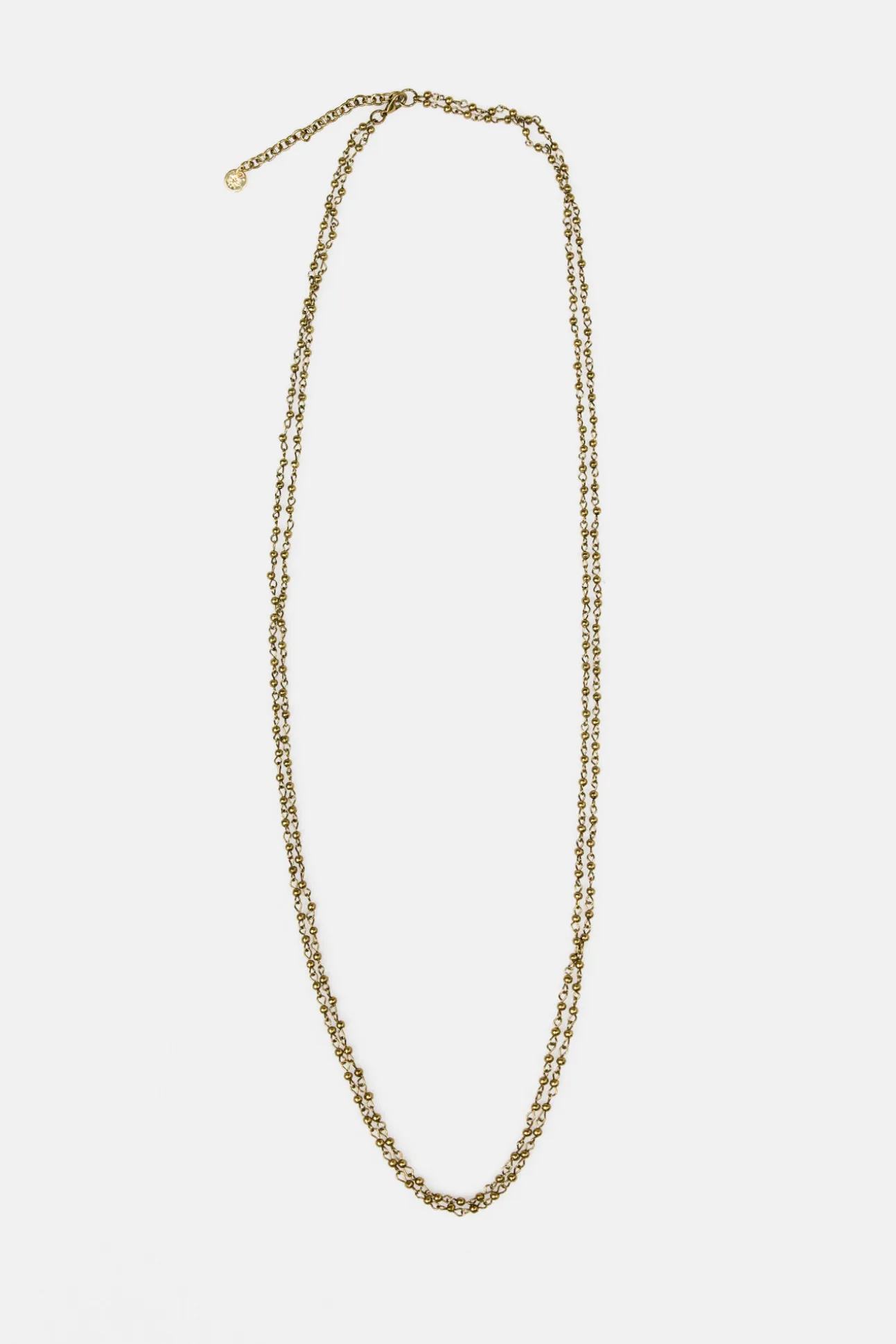 Luciana. Collar beads bañado en oro