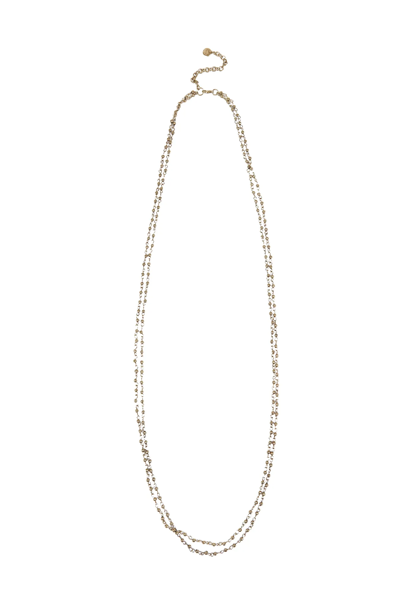 Luciana. Collar beads bañado en oro