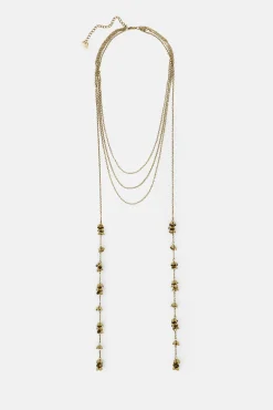 Luisa. Collar corbatero bañado en oro