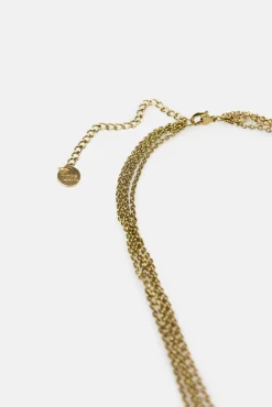 Luisa. Collar corbatero bañado en oro