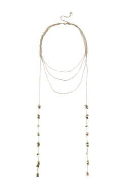 Luisa. Collar corbatero bañado en oro
