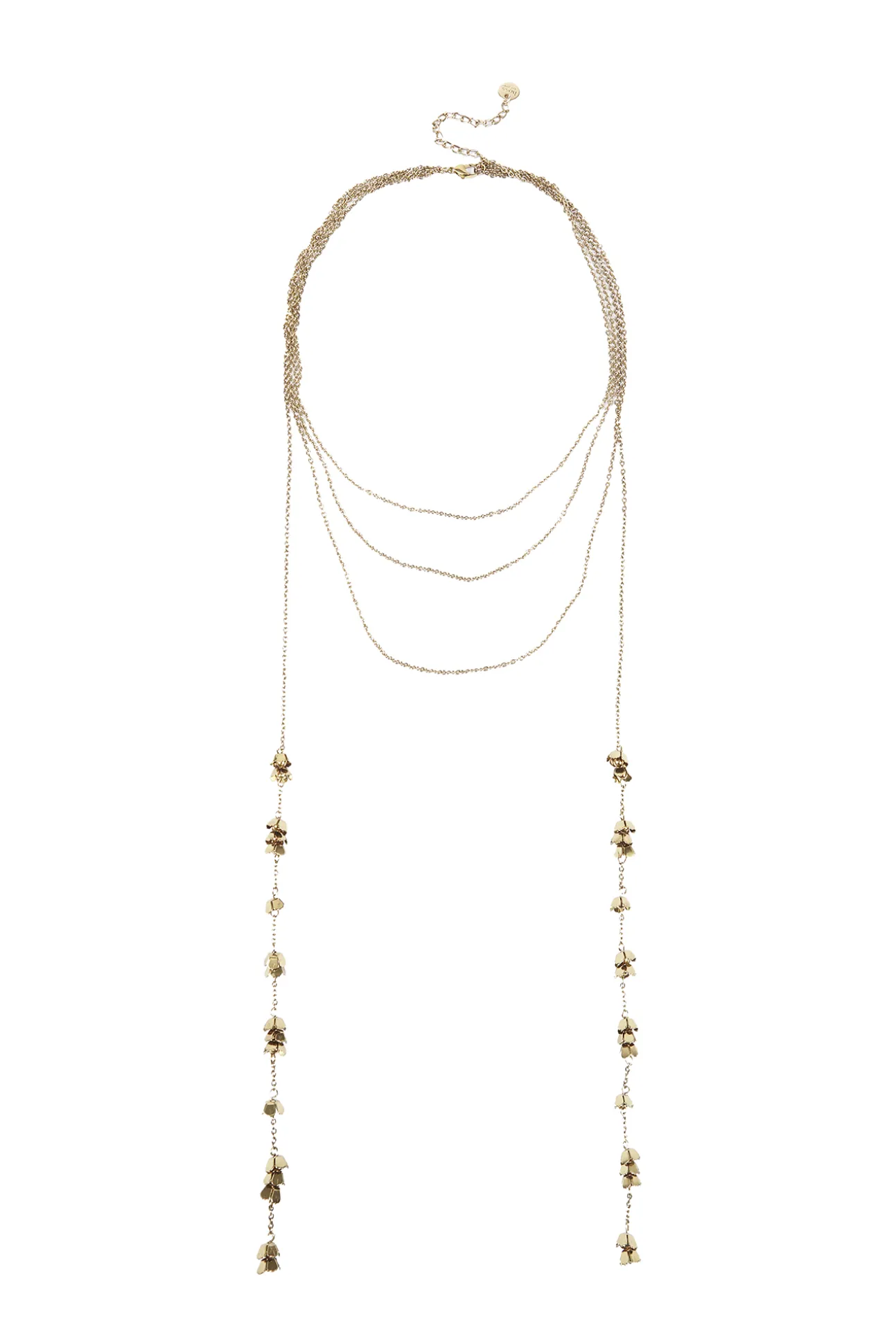 Luisa. Collar corbatero bañado en oro