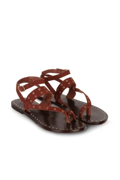 Miren. Sandalias de ante con tachas