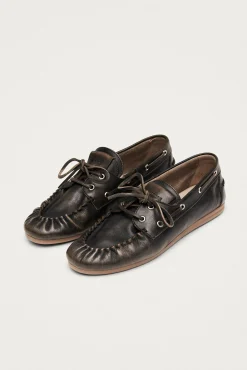 Mocasines de cuero efecto vintage Rowan