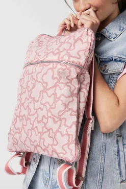 Mochila Kaos New Colores de Nylon en color rosa