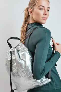 Mochila metalizada acolchada