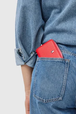 Monedero rojo New Dubai Saffiano