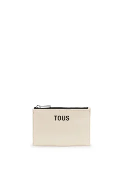 Monedero tarjetero beige New Dorp