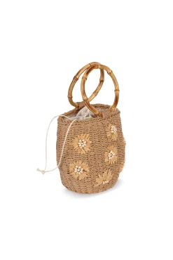 Norma. Bolso de rafia bordado