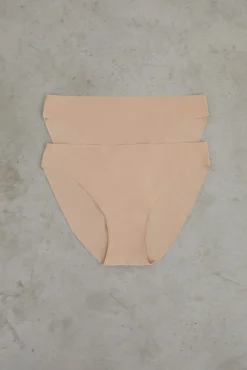 Pack 2 bragas clásicas nude laser cut