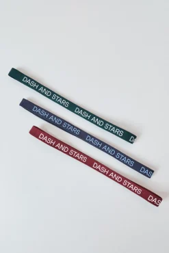 Pack 3 diademas elásticas logo