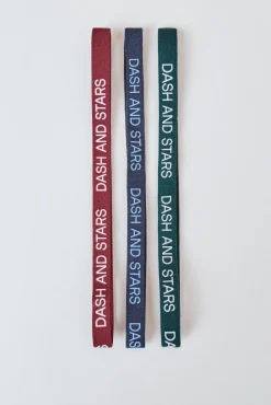 Pack 3 diademas elásticas logo