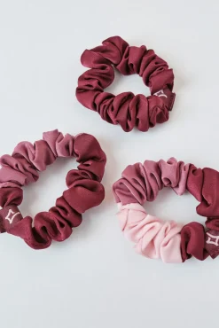 Pack 3 gomas de pelo rosa