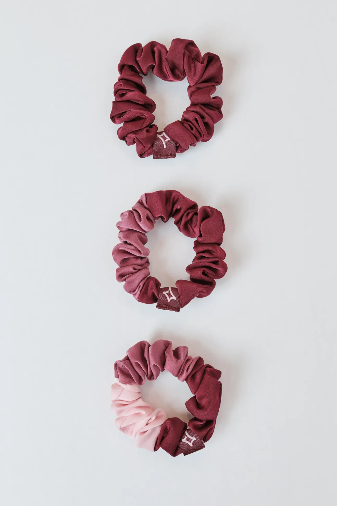 Pack 3 gomas de pelo rosa