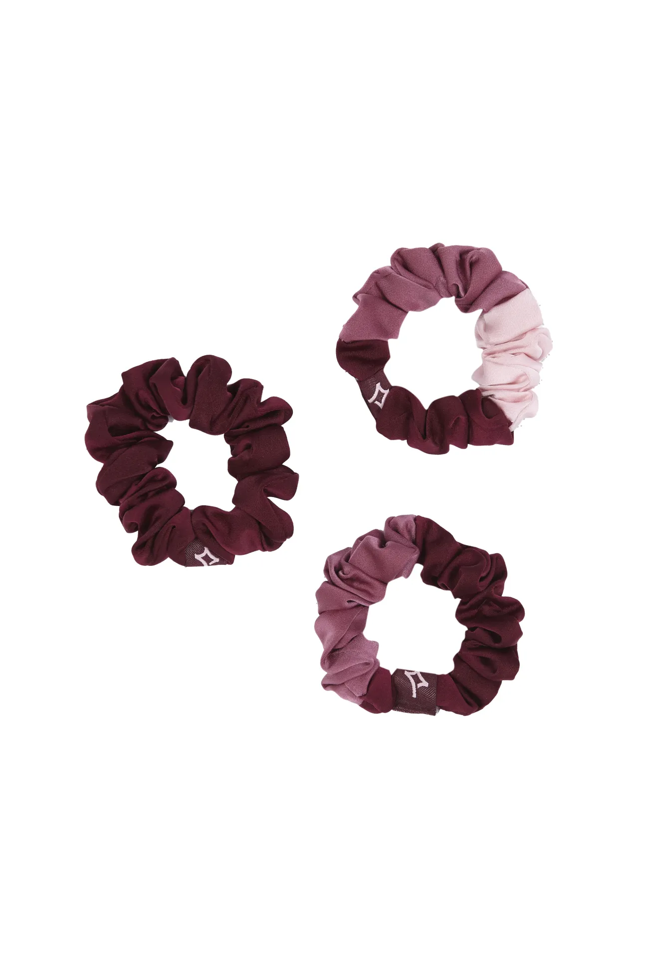 Pack 3 gomas de pelo rosa