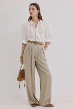 Paloma. Pantalón doble pliegue