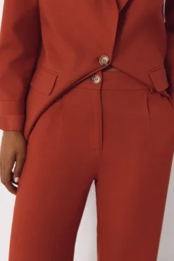 Pantalón ancho con lino