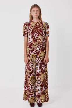 Pantalón ancho estampado