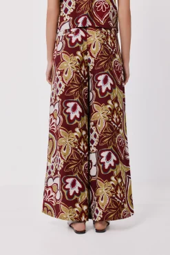 Pantalón ancho estampado
