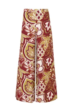 Pantalón ancho estampado